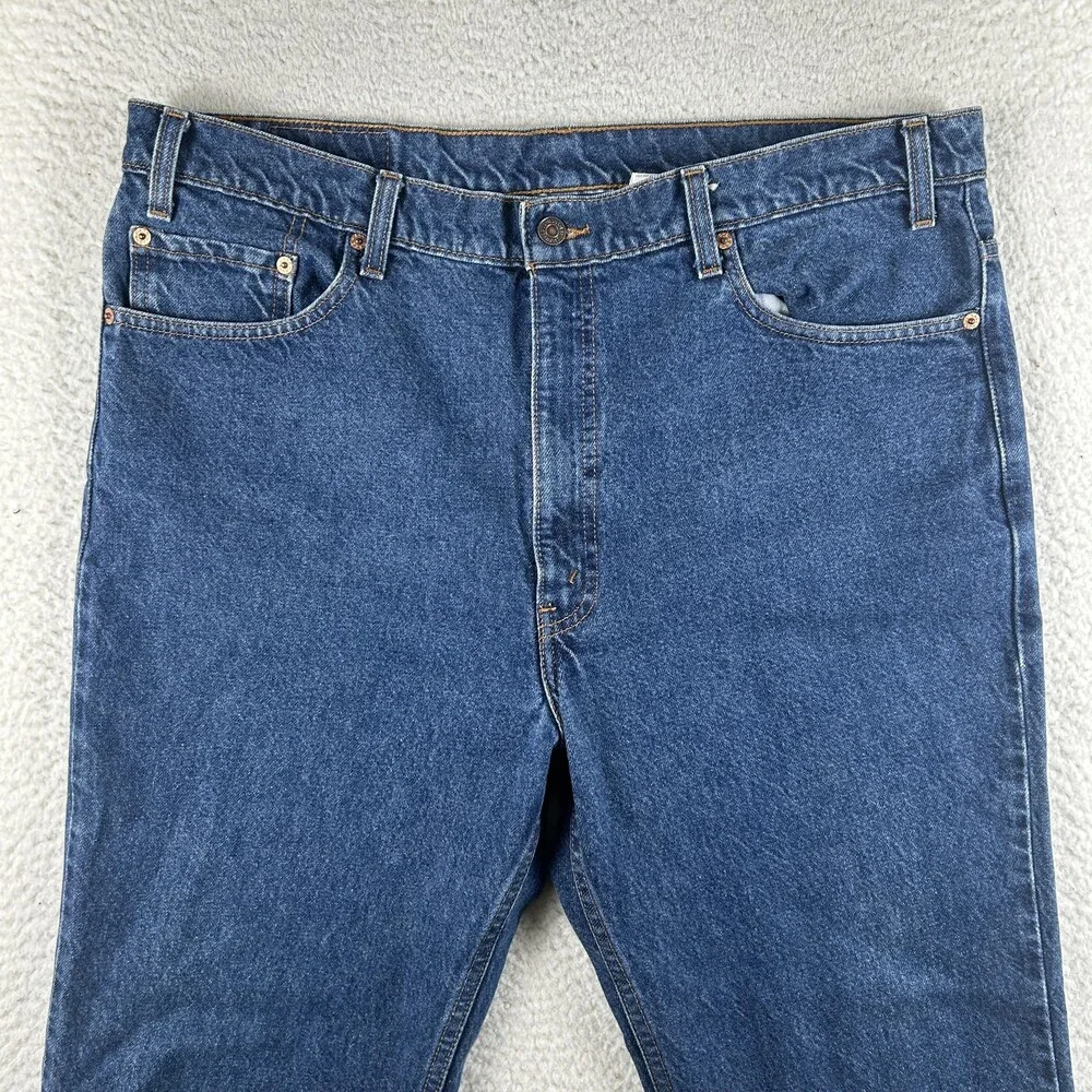 Vintage Levis 517 Jeans Mens 40x27 Medium Wash Denim Bootcut Zip 90s Hemmed